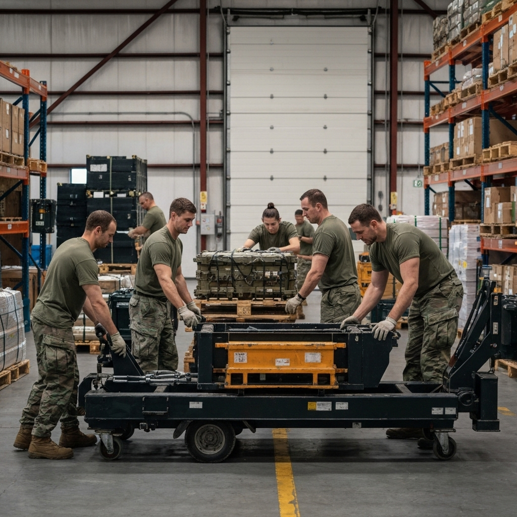 Professional logistics team